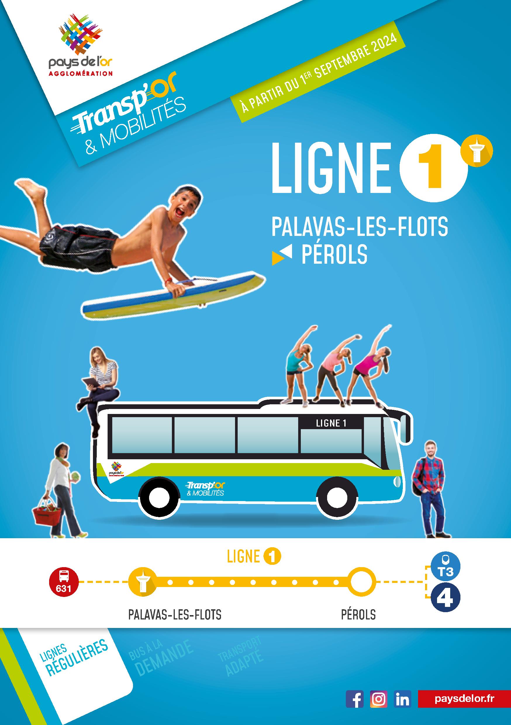 Horaires Ligne 1 (dès septembre 2024)