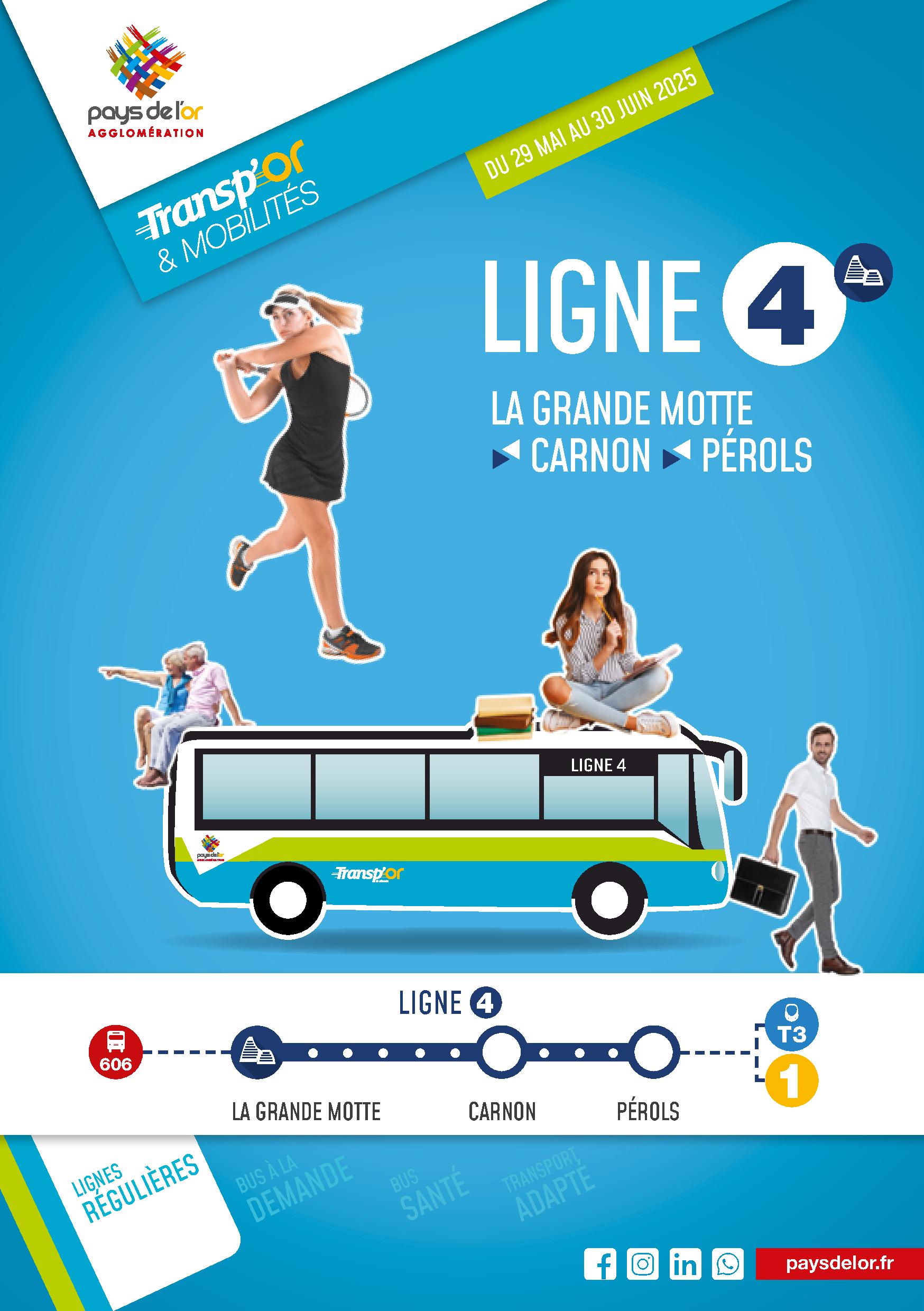 Horaires pré-estivaux Ligne 4